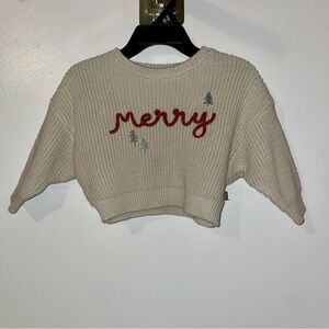 Baby Cream 'Merry' Sweater